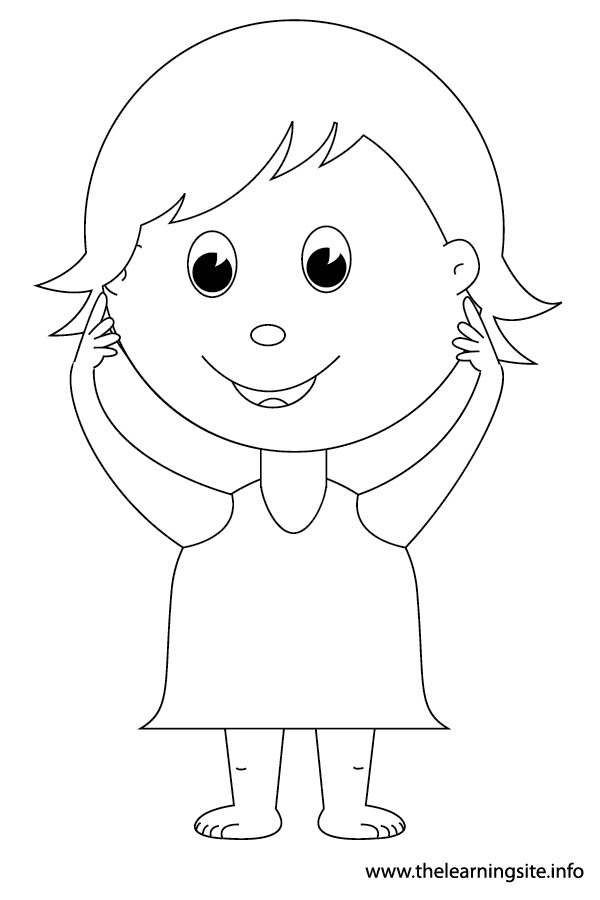 600x900 Free Coloring Pages Of Kid Body Outline, Body Parts Coloring Pages