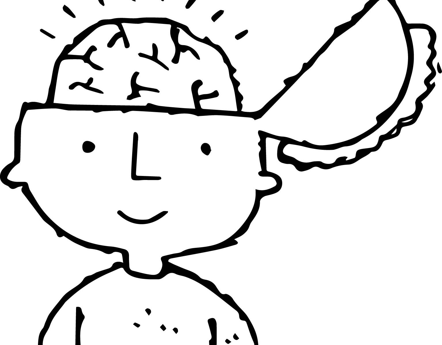 1535x1200 Human Brain Coloring Free Pages To Print For Kids Color Sheet Book