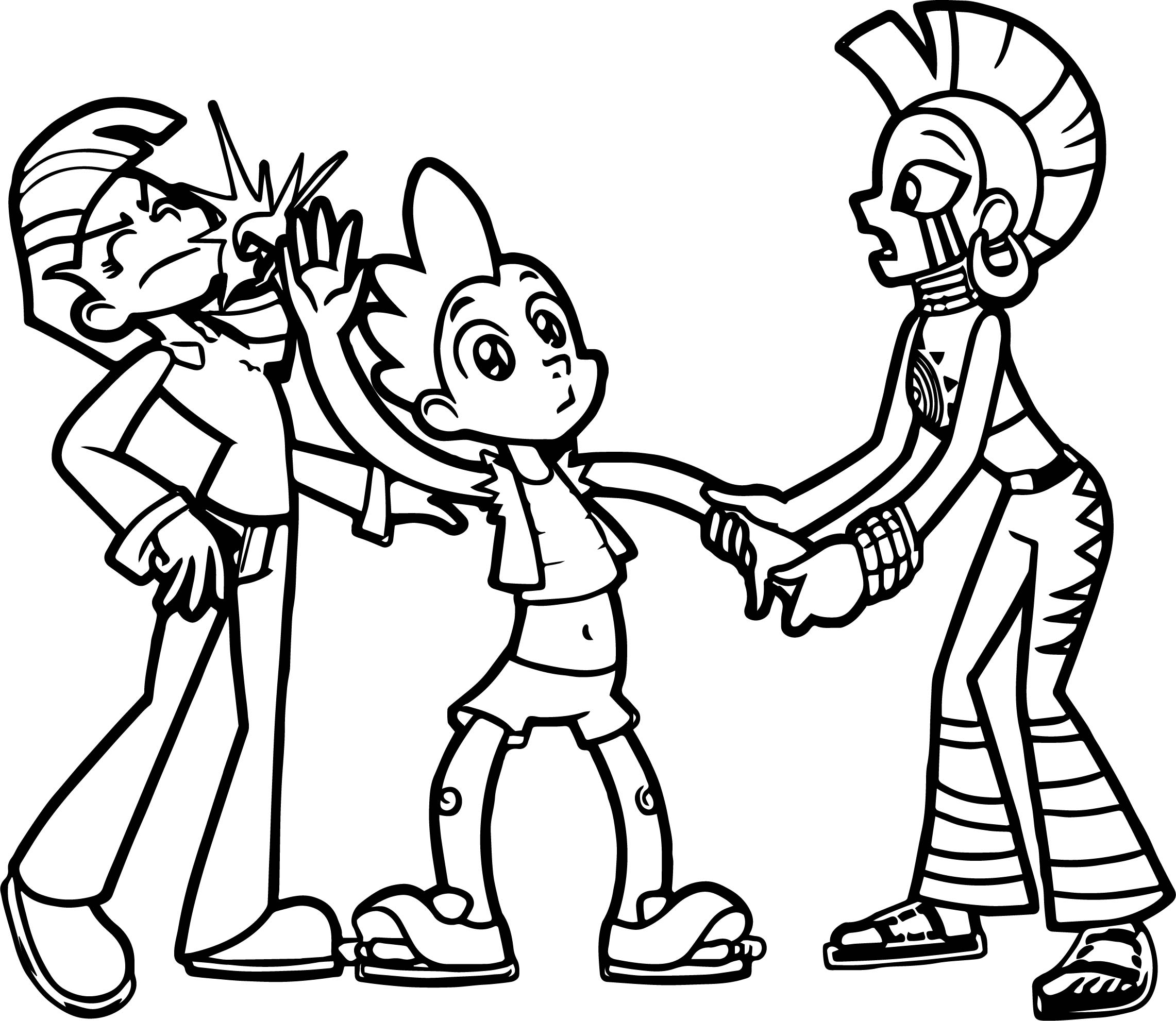 2282x1982 Twilight Sparkle Spike Zecora Slap Human Coloring Page