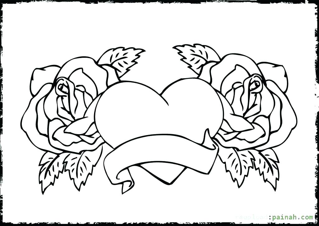 1024x728 Human Heart Coloring Pages Heart Printable Coloring Pages Advanced