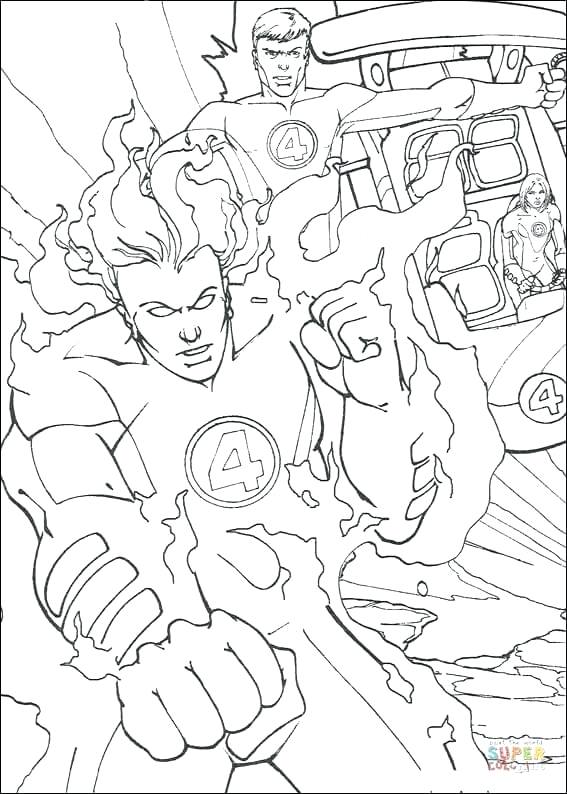 567x794 Human Torch Coloring Pages Click The The Human Torch Coloring