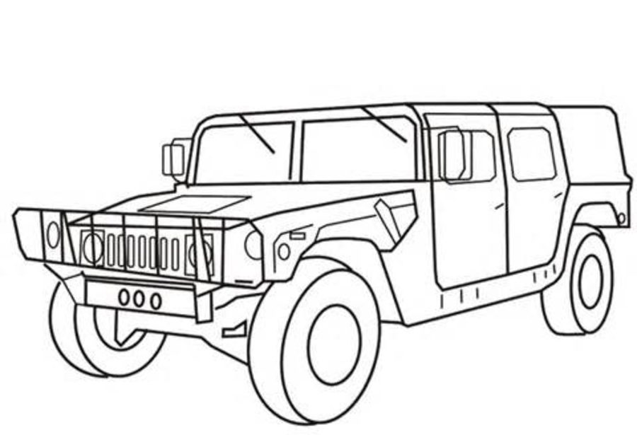 900x615 Coloring Pages Hummer, Printable For Kids Amp Adults, Free