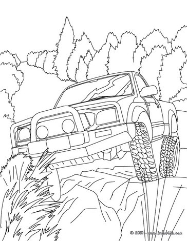 364x470 Hummer Climbing Over Rocks Coloring Pages