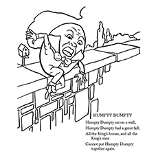 Humpty Dumpty Coloring Page