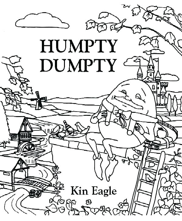 600x727 Humpty Dumpty Coloring Coloring Page Coloring Page Daycare Humpty