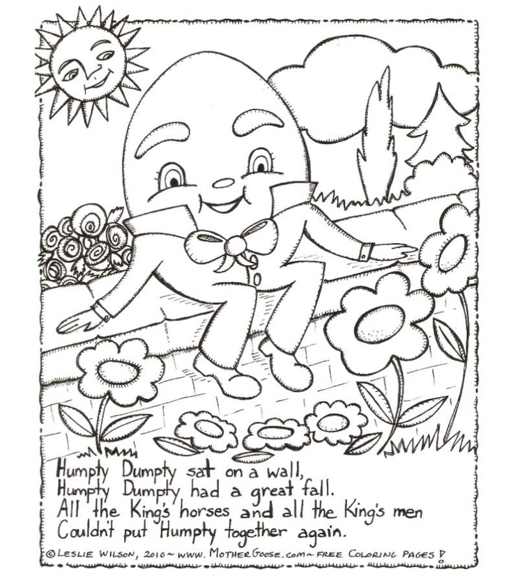736x836 Humpty Dumpty Coloring Pages Humpty Dumpty Coloring Page Free