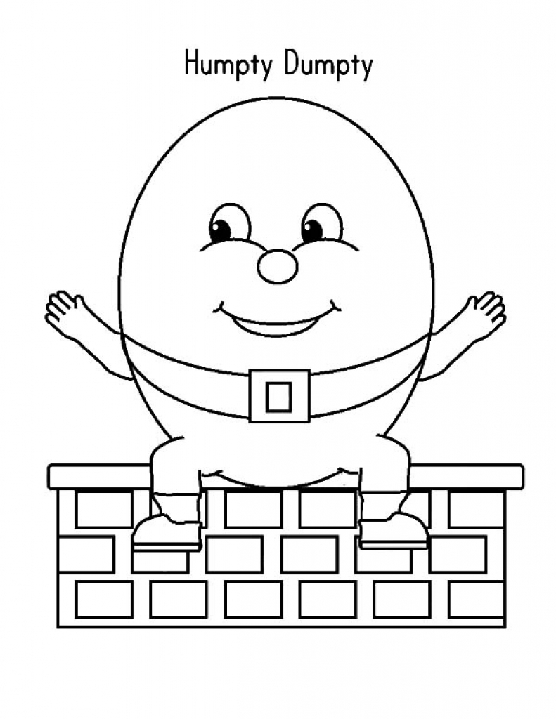 791x1024 Humpty Dumpty Coloring Pages Page Bltidm Inside Auto Market Me