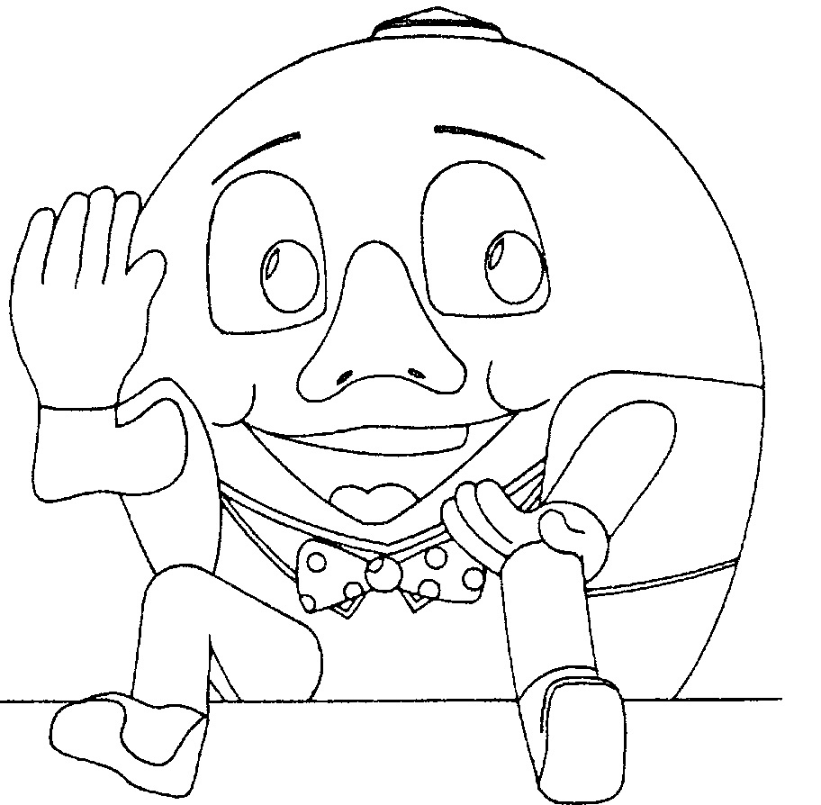 912x894 Humpty Dumpty Outline Coloring Coloring Pages, Humpty Dumpty