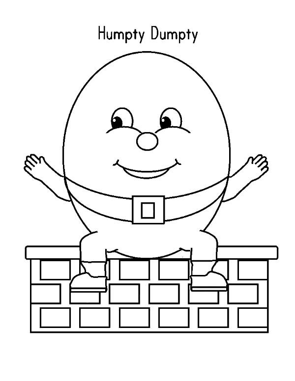 600x776 Humpty Dumpty Spread His Hand Wide Coloring Pages For Humpty
