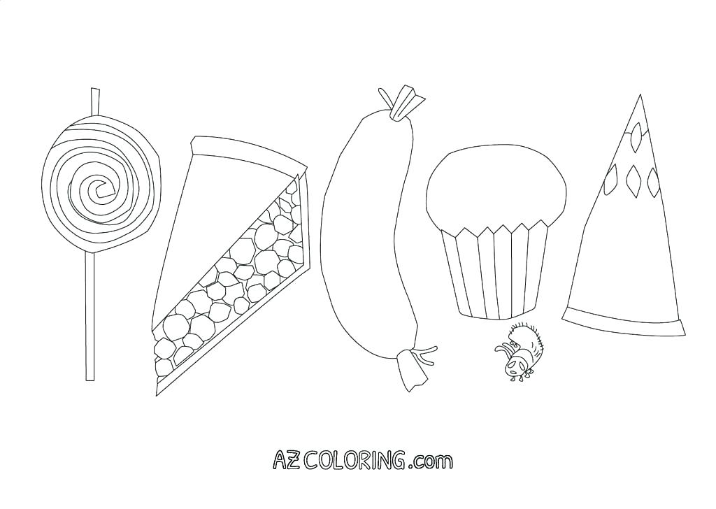 Hungry Caterpillar Coloring Page