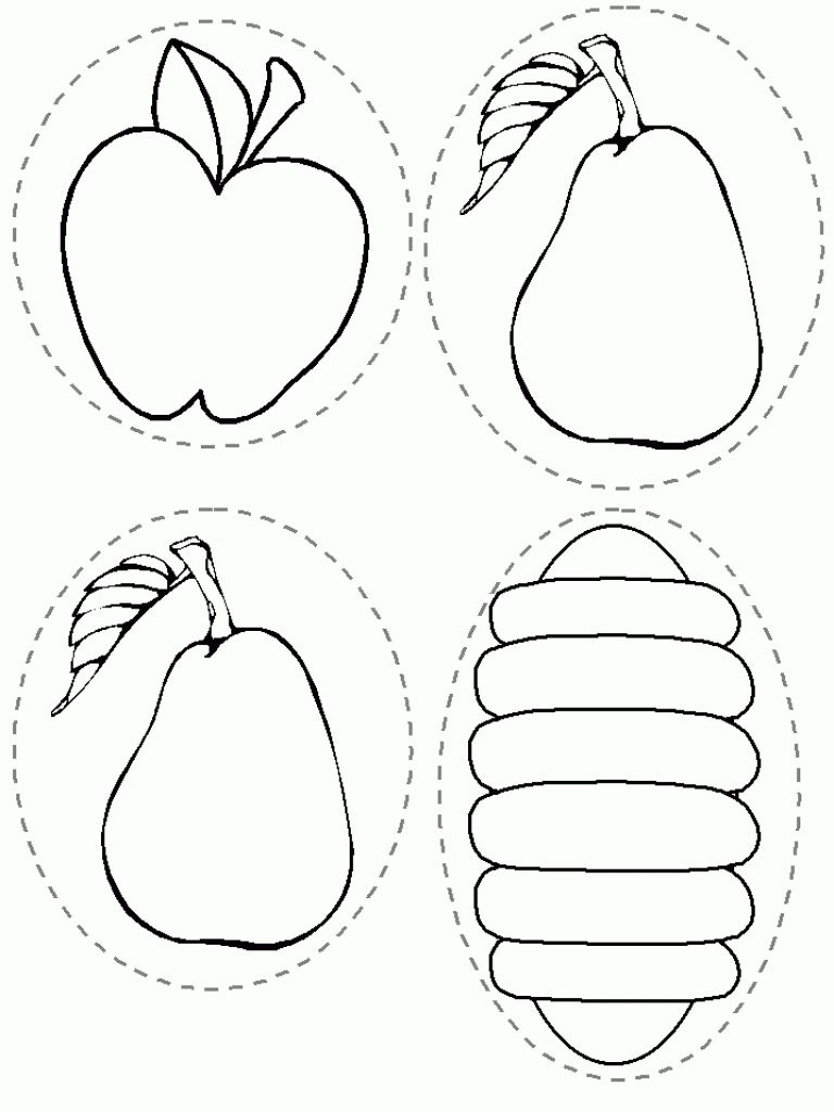 768x1024 Very Hungry Caterpillar Coloring Pages To Download And Print