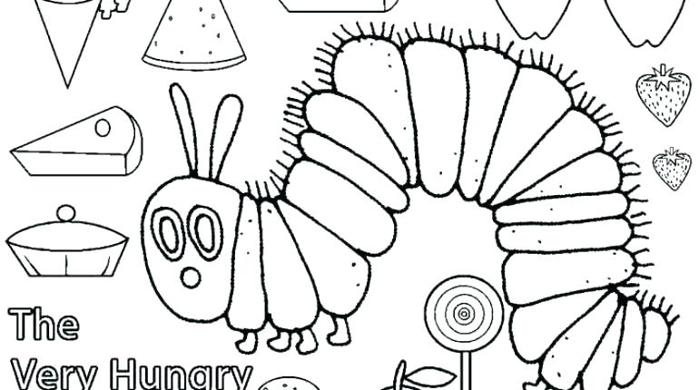 770x430 Caterpillar Coloring Pages The Very Hungry Caterpillar Coloring