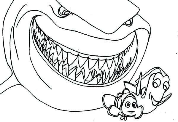 600x412 Shark Color Pages Great White Shark Coloring Page 6 Free Online