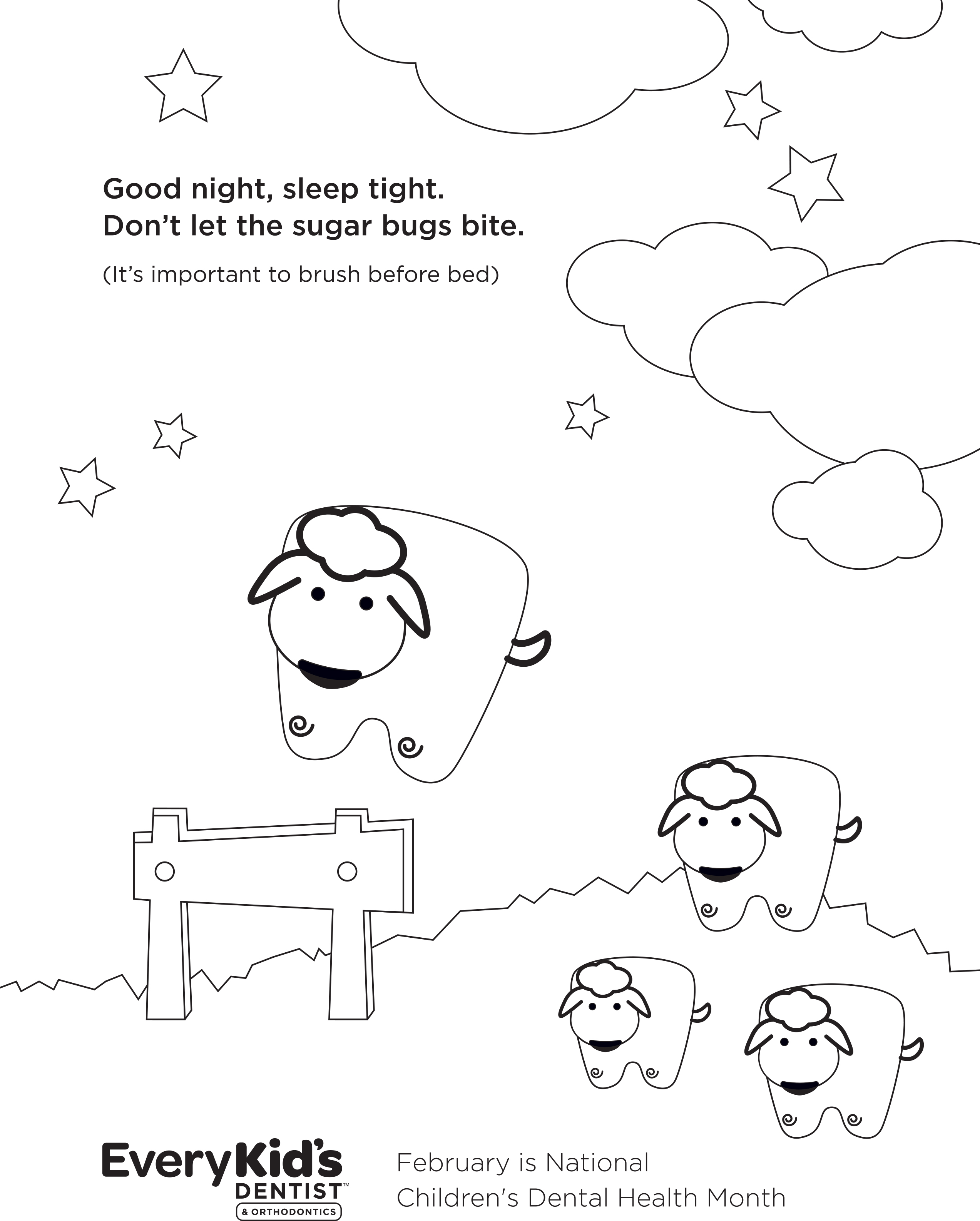 2546x3172 Printable Coloring Sheets From My Kid's Dentist And Every Kid'S