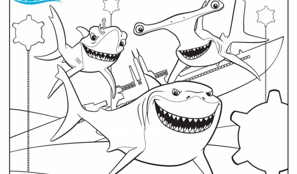 1024x600 Great White Shark Coloring Pages Free Coloring Page Great, White