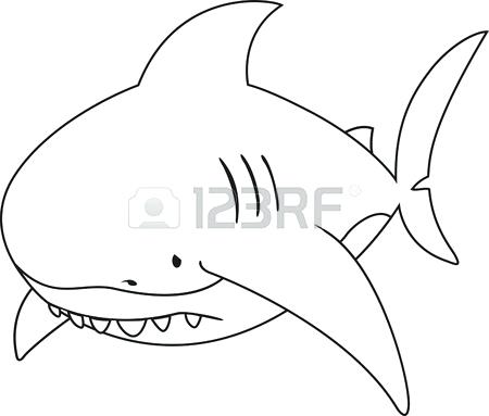 450x383 Shark Coloring Pages 12 Coloring Kids. Vector Illustration