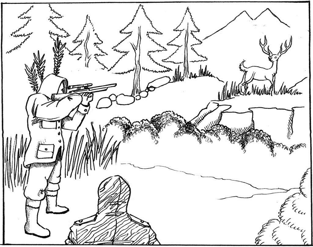 1024x809 Free Hunting Coloring Pages With Printable Hunting Coloring Pages