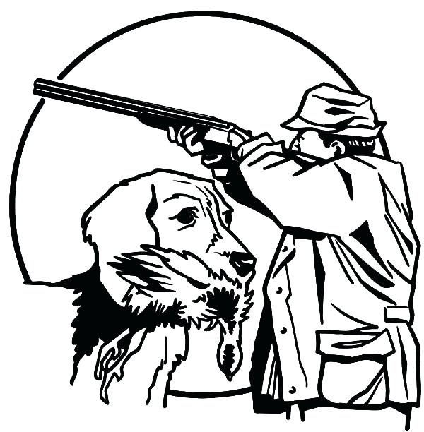 600x612 Hunting Coloring Pages Hunting Dog Coloring Pages