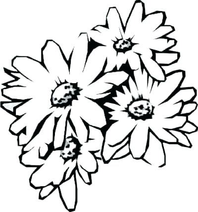 400x428 Pretty Flower Coloring Pages Hyacinth Doodle Colouring Page