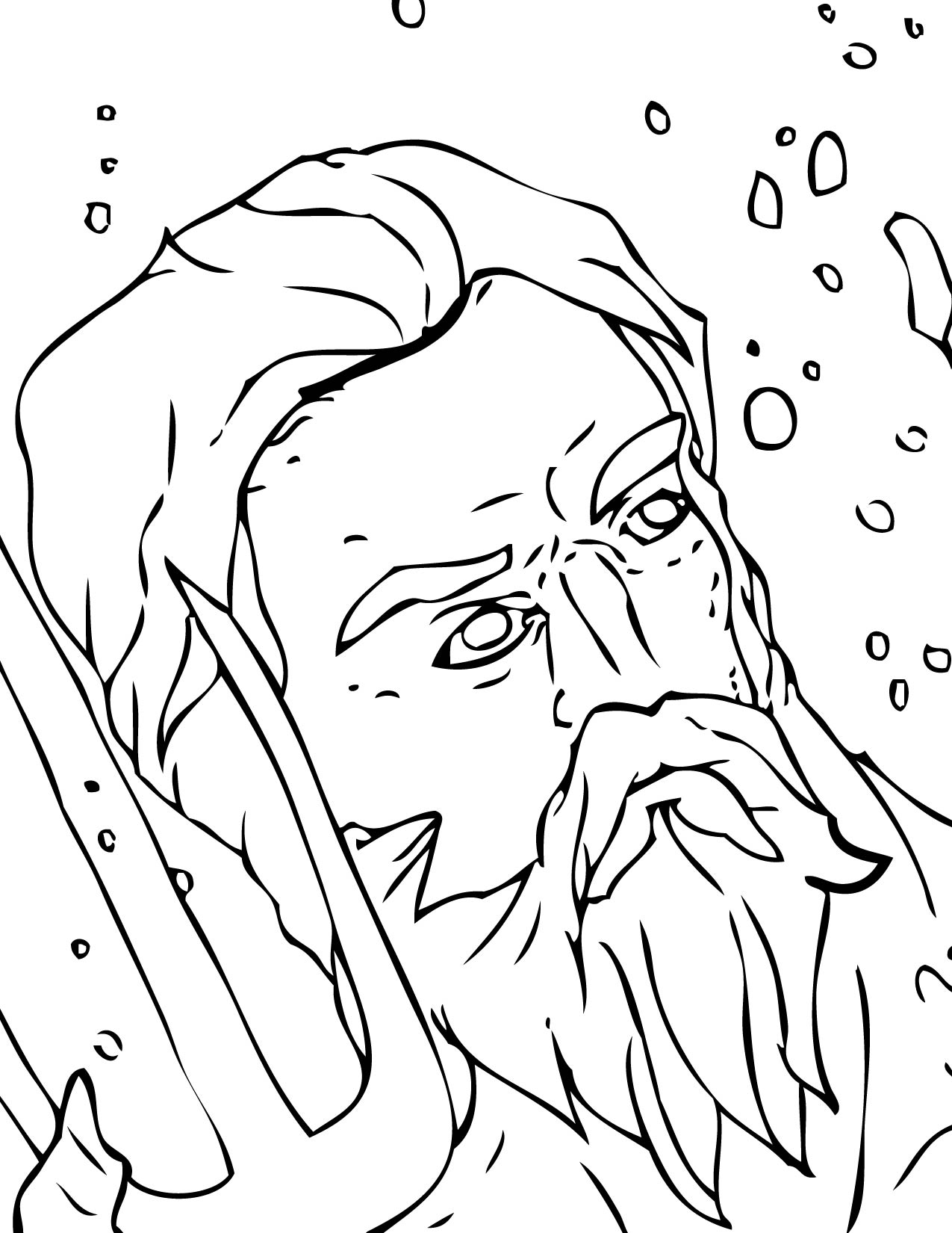 1275x1650 Posideon Coloring Page