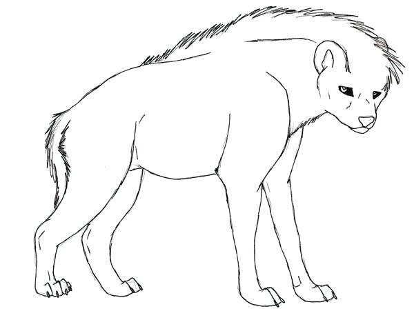 600x451 Hyena Coloring Page Coloring Pages For Kids Lion King
