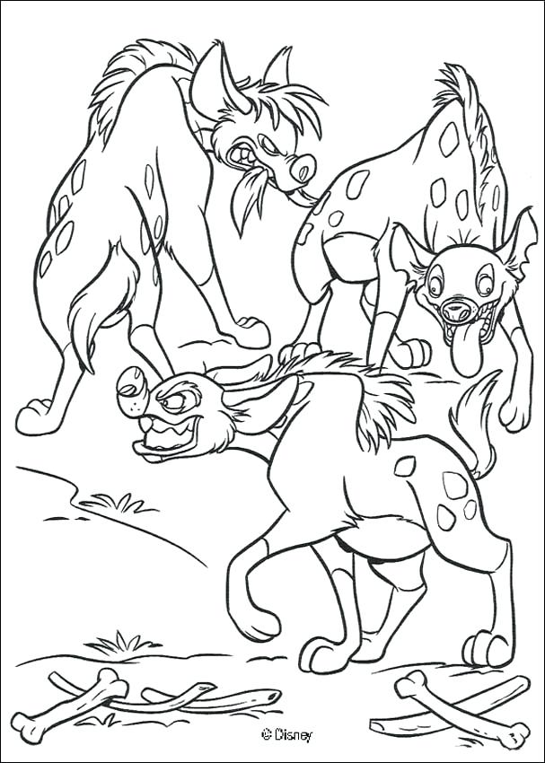 607x850 Lion King Hyenas Coloring Pages Hyena Lion King Hyenas A Coloring