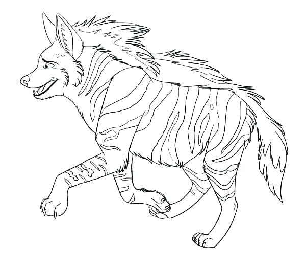 600x522 Hyena Coloring Page Autoinsuranceny.club