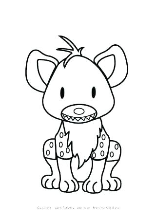 320x452 Hyena Coloring Page Shippa.co