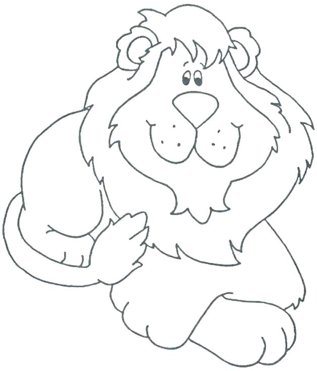 628x735 Baby Lion Outline Baby Lion Cub Coloring Page Printable Coloring