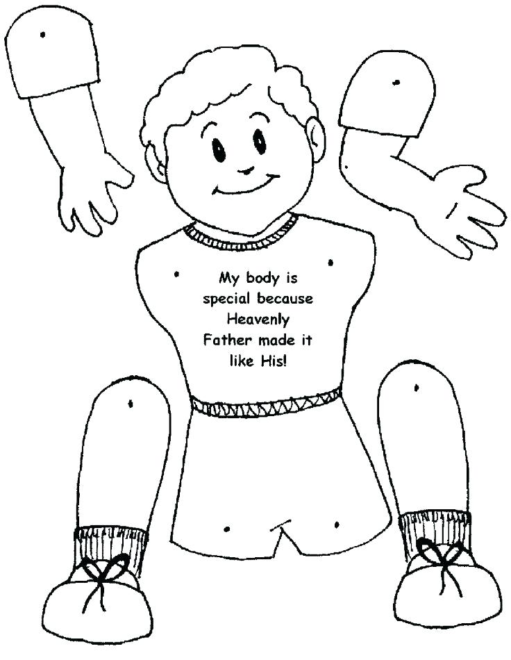 736x950 Body Parts Coloring Page I Am A Child Of God Coloring Page Body
