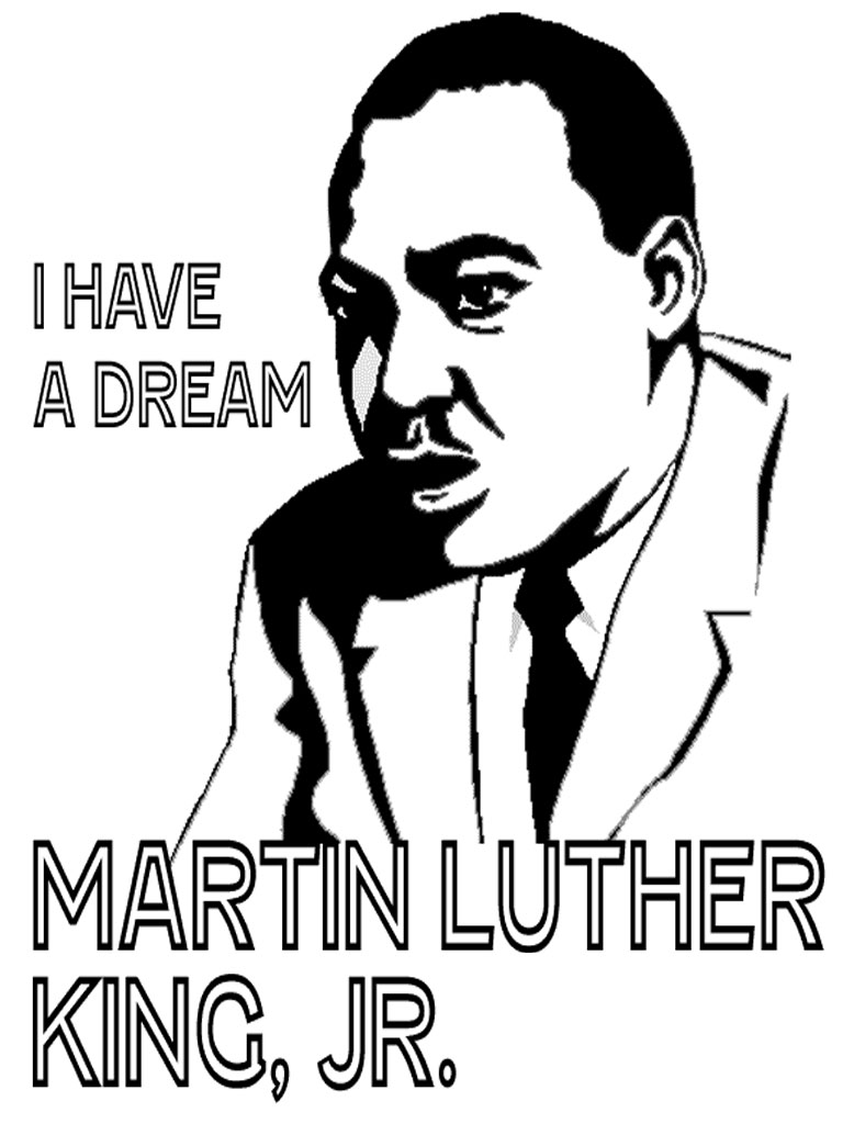 768x1024 Martin Luther King Jr I Have A Dream Coloring Page Coloring