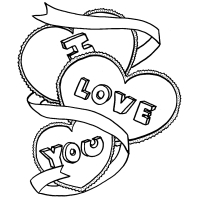 200x200 I Love You Coloring Pages Collection