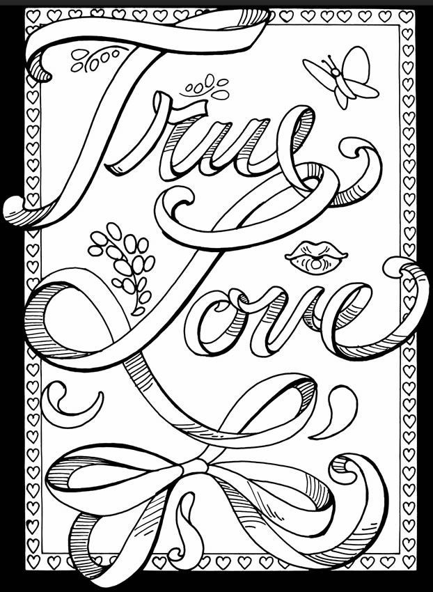 622x850 Printable Love Coloring Pages For Adults Coloring Panda Within