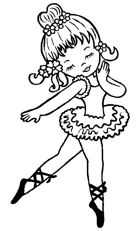 468x794 Girl Ballet Coloring Sheet