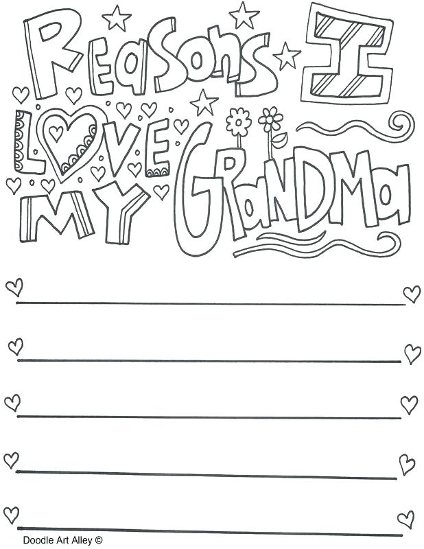 618x800 I Love You Grandma Coloring Pages Happy Grandparents Day Coloring