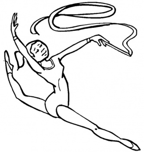 600x631 I Love Gymnastics Coloring Pages The Coloring Pages