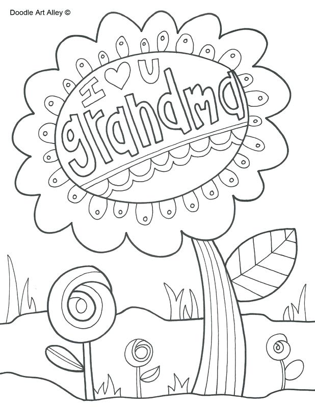 618x800 I Love You Grandma Coloring Pages Grandparents Day Series Best