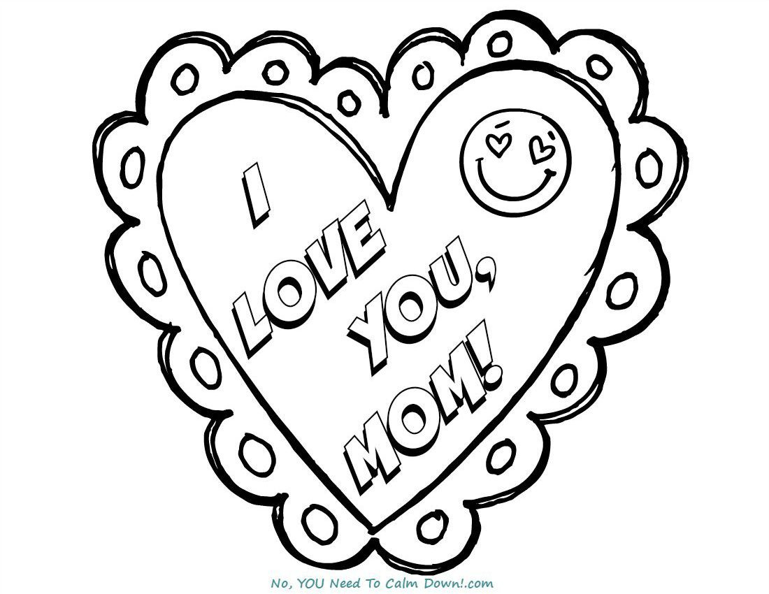 1100x850 I Love My Mommy Coloring Pages Best Of Mom I Love You Mother S Day