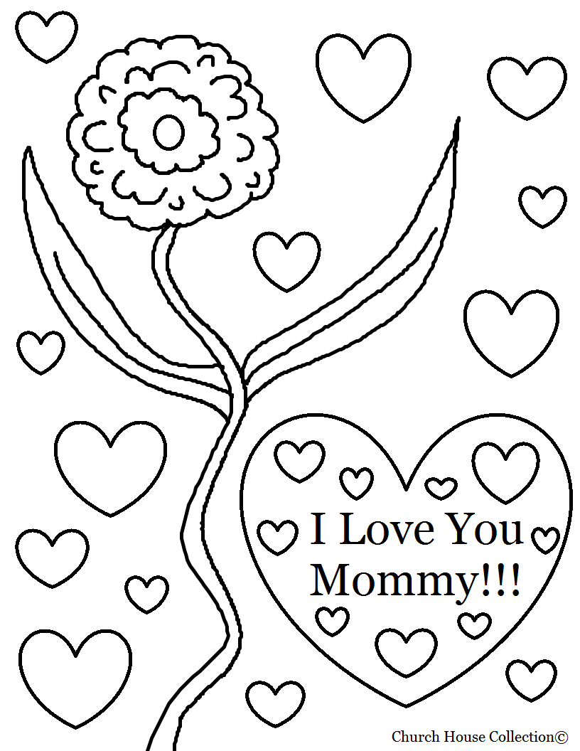 816x1056 Unlock I Love My Mom Coloring Pages You Mommy
