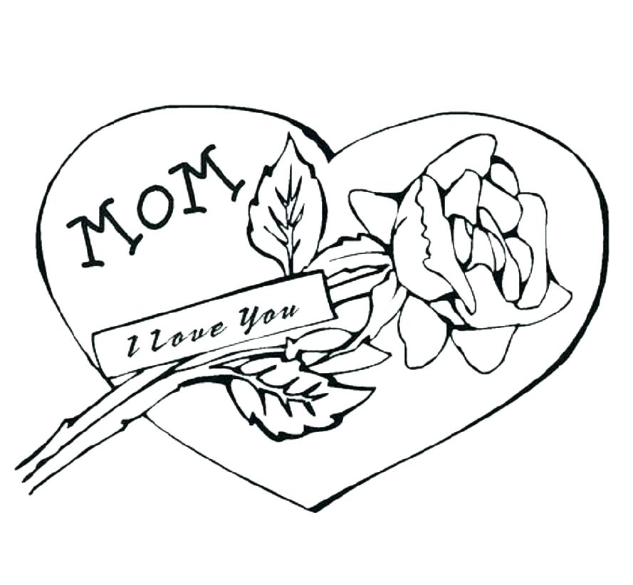889x822 I Love You Mommy Coloring Pages Coloring Ideas Pro