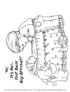 I Love My Sister Coloring Pages