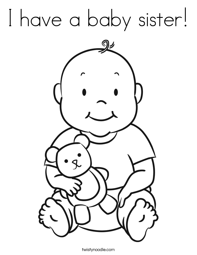 685x886 I Love My Sister Coloring Pages