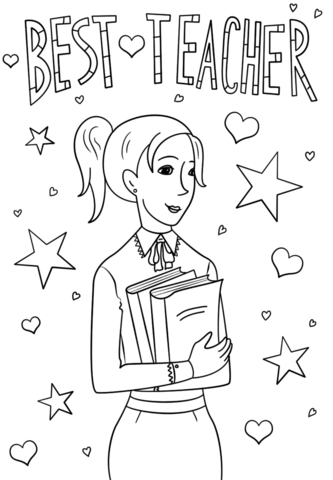 333x480 I Love My Teacher Coloring Pages