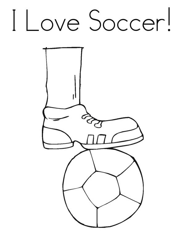 600x776 I Love To Play Soccer Pamphlet Coloring Page