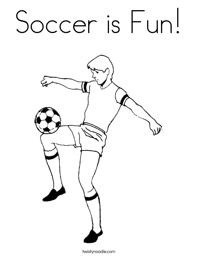 685x886 Soccer Is Fun Coloring Page
