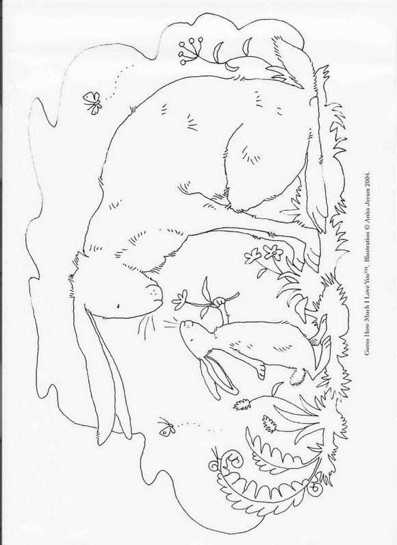 580x796 Guess How Much I Love You Coloring Pages Kids N Fun 7 Coloring