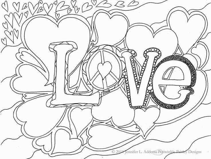 I Love You Coloring Pages For Teenagers Printable