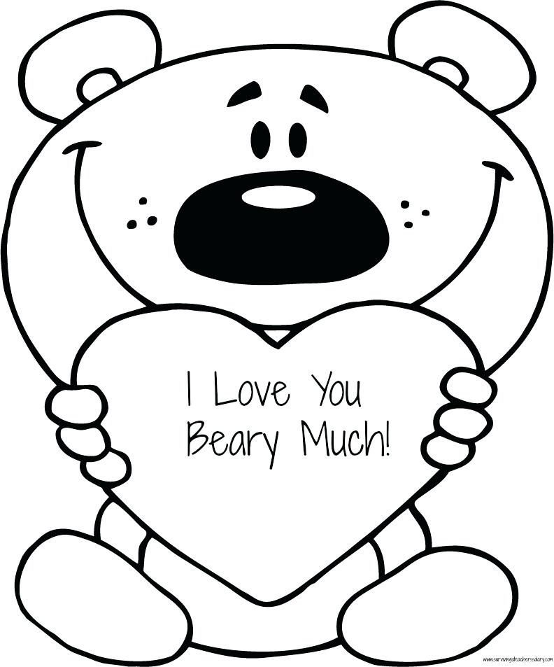 792x953 I Love You Coloring Pages Printable Valentines Coloring Pages