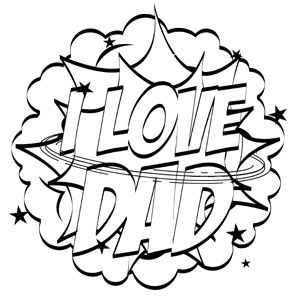 I Love You Dad Coloring Pages