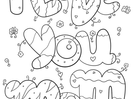 440x330 21 Mom Dad Coloring Pages, Coloring Pages I Love You Mom